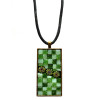 Дамско колие мозайка Green Millefiori